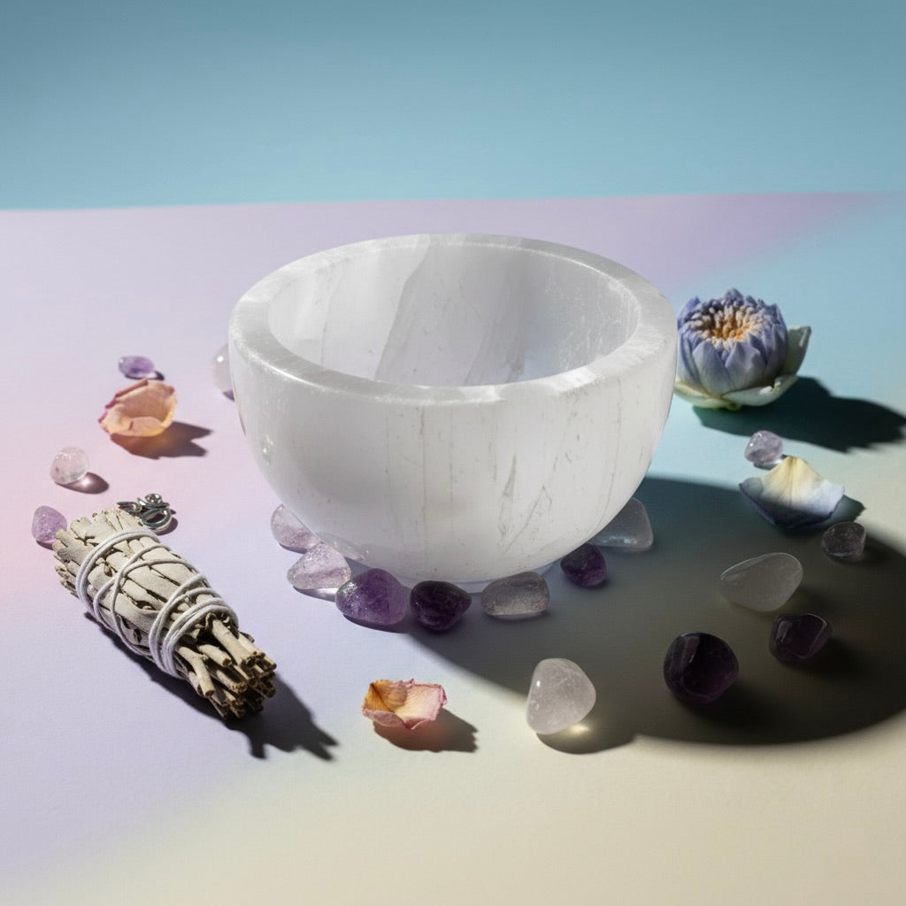 Selenite Bowl – Cleanser of Energy & Crystals