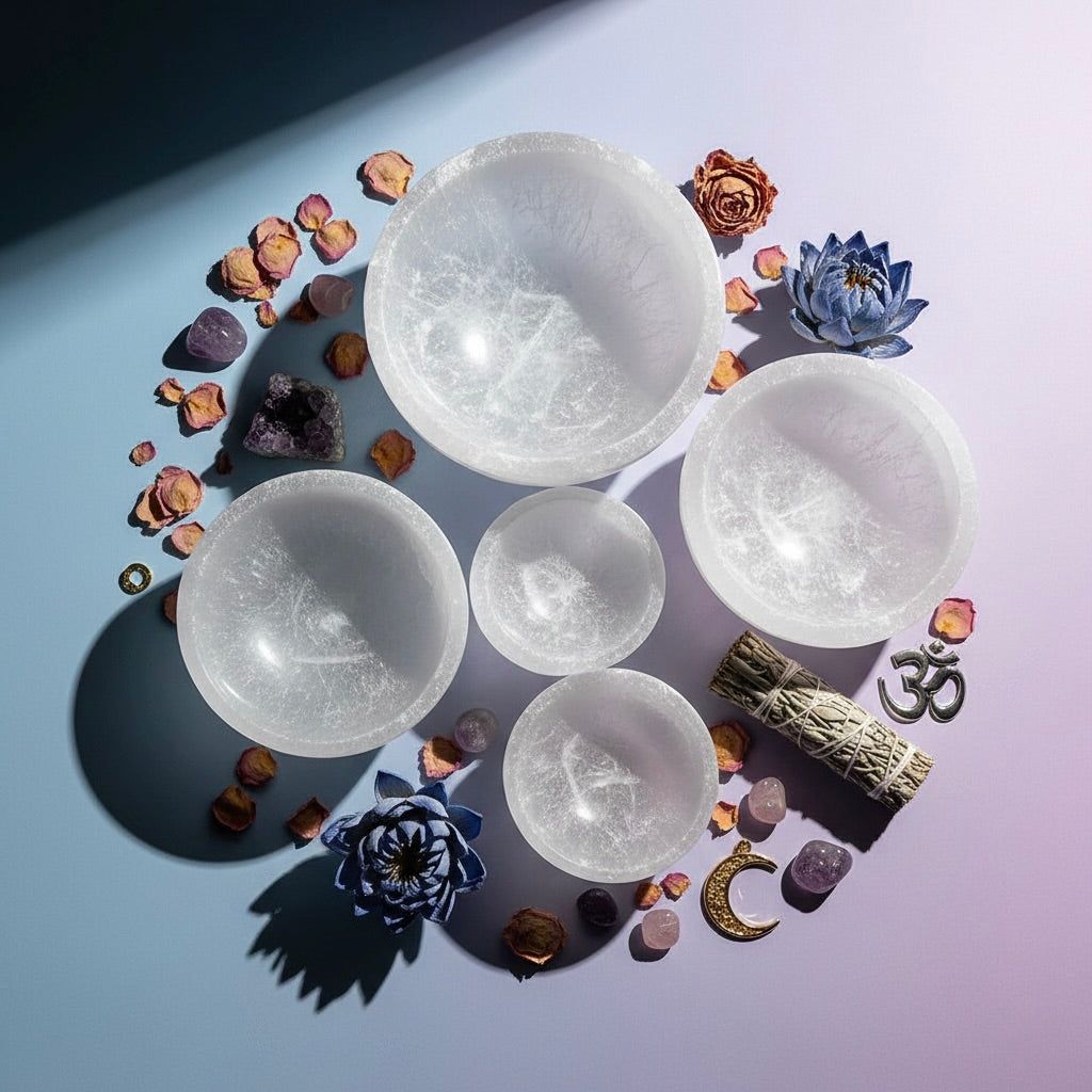 Selenite Bowl – Cleanser of Energy & Crystals