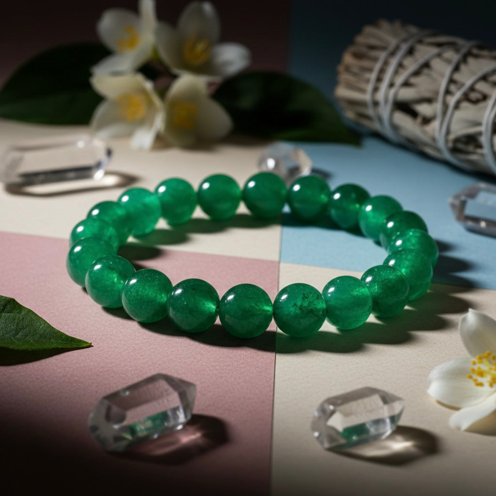 Green Aventurine Bracelet – Crystal for Luck & Growth