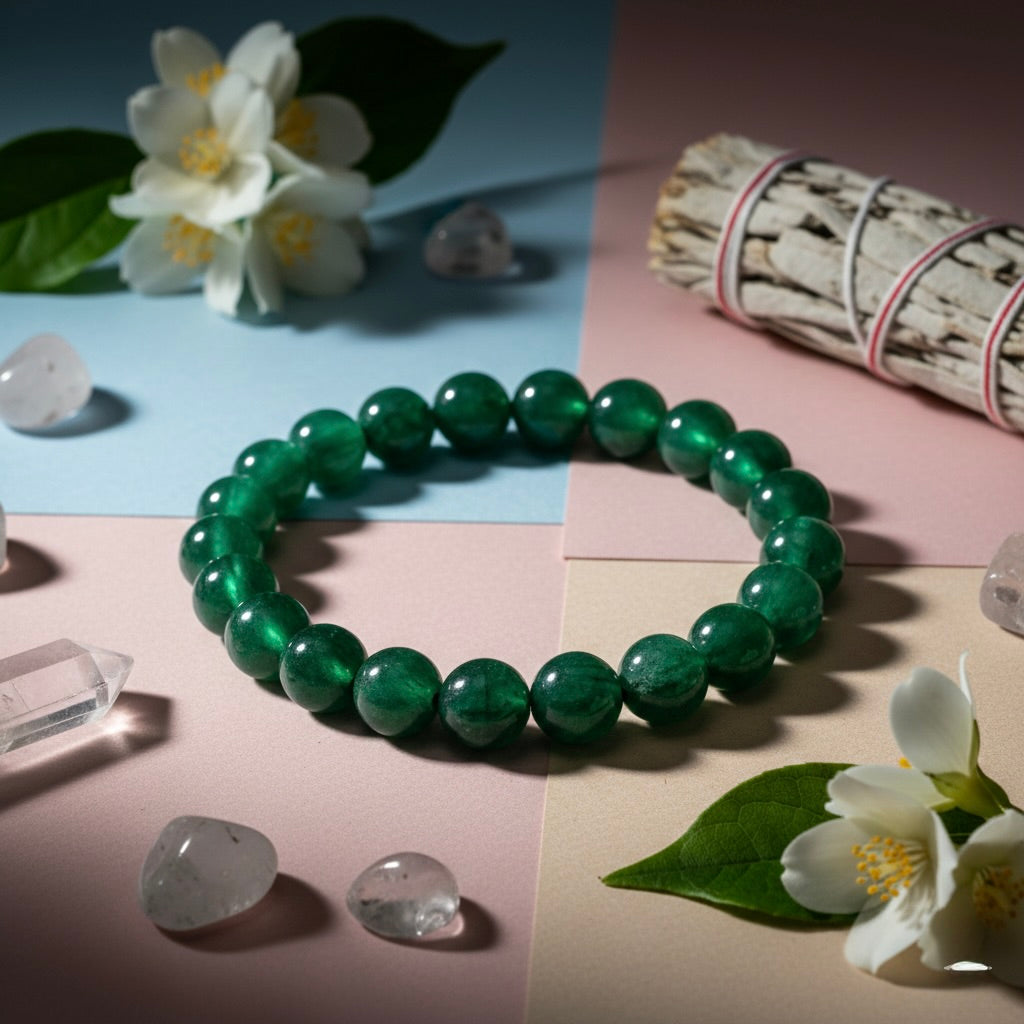Green Aventurine Bracelet – Crystal for Luck & Growth