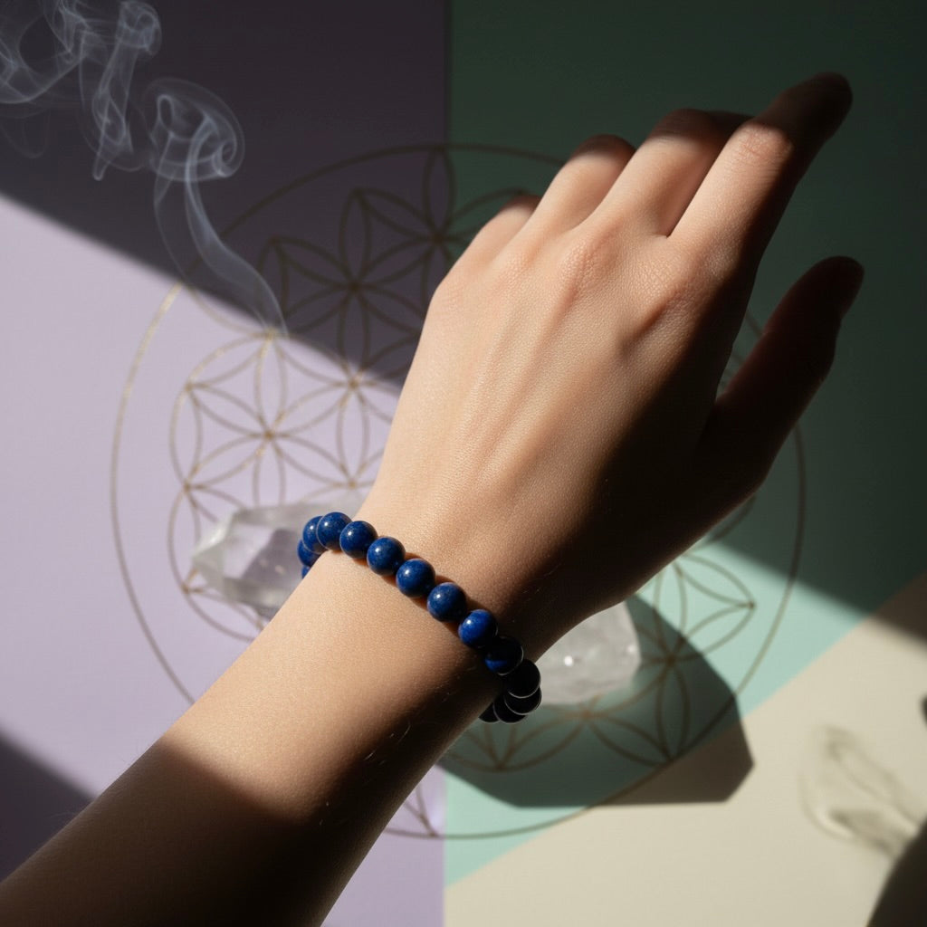 Lapis Lazuli Bracelet – Crystal for Wisdom & Truth