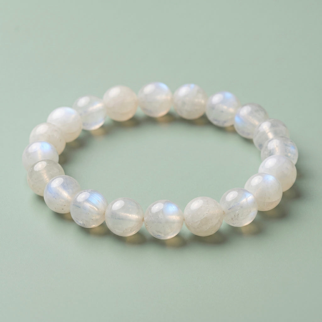 Natural Moonstone Crystal Bracelet for Intuition & Emotional Balance