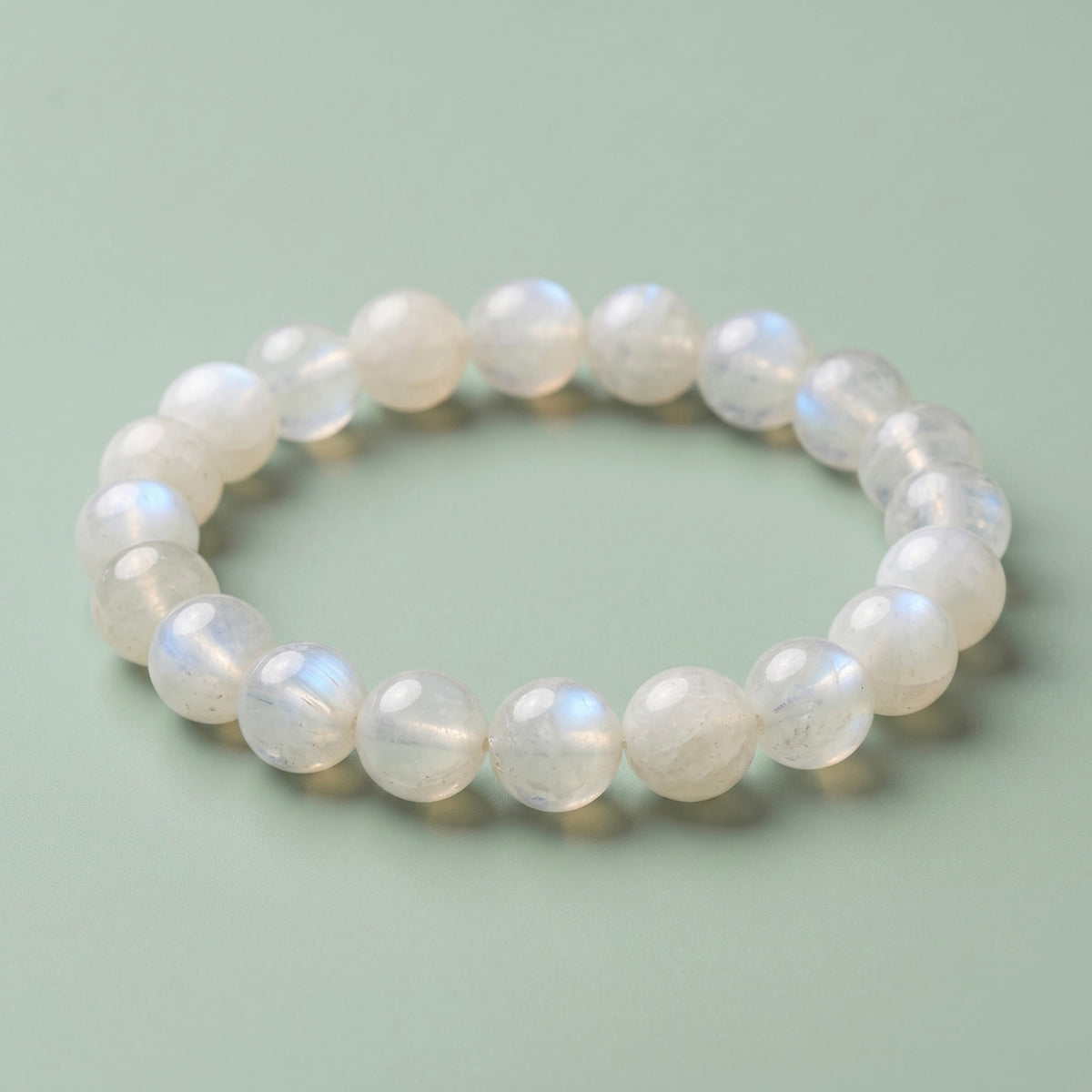 Natural Moonstone Crystal Bracelet for Intuition & Emotional Balance