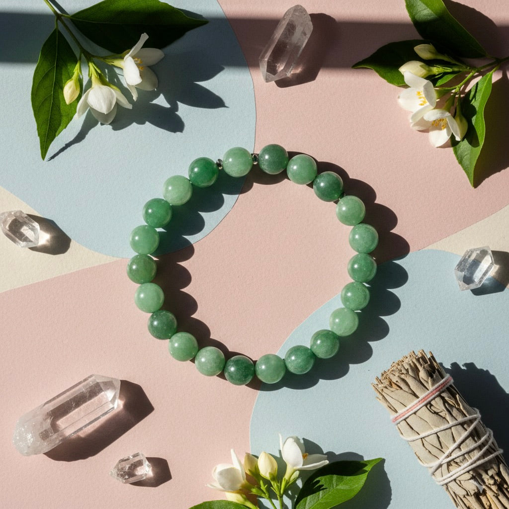 Green Aventurine Bracelet – Crystal for Luck & Growth