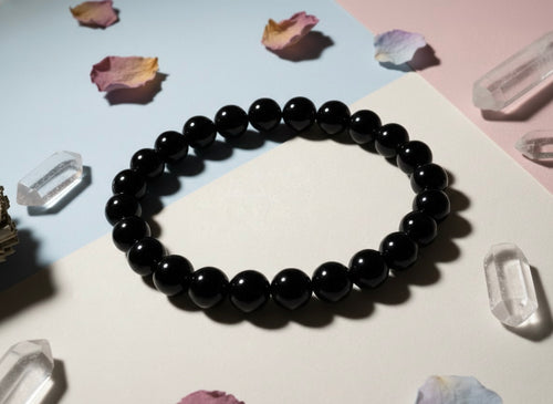 Black Tourmaline Bracelet – Crystal for Protection & Grounding