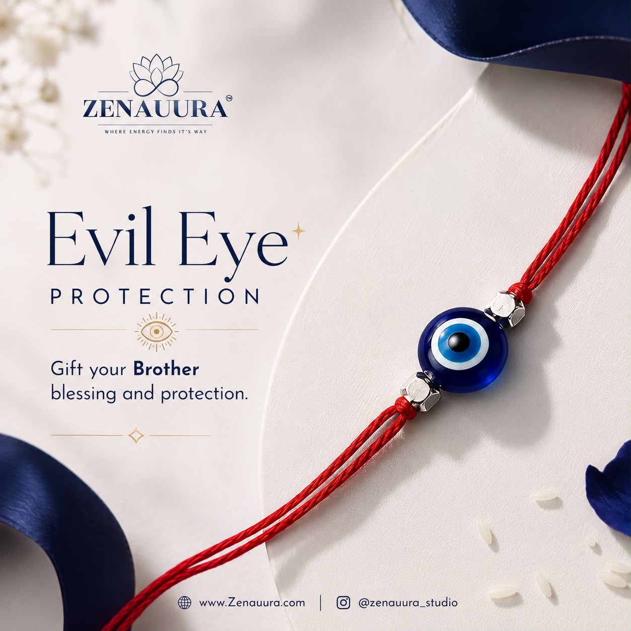 Energised Evil Eye Protection Rakhi for Brother